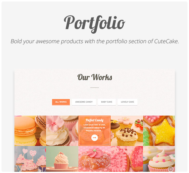 Cute Cake - Responsive One Page Wordpress Theme - 5